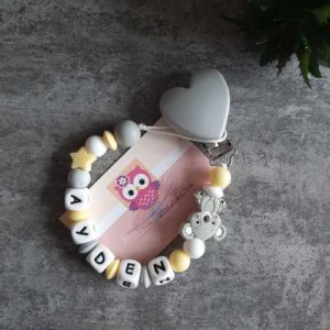 Babybou.Créa -accessoire bebe personnalisée, famille - attache tétine -anneau dentition-porte.cles-creation artisanale fait main-attache koala MIXTE (1)