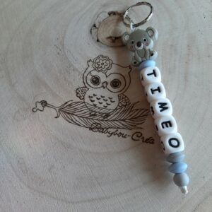 Porte-clés silicone koala - Koala gris