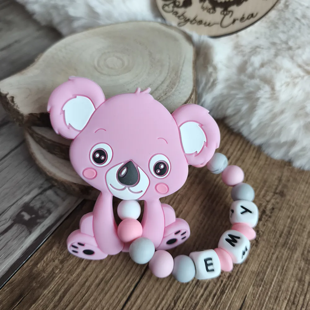 Anneaux de dentition koala personnalisée silicone – Image 3
